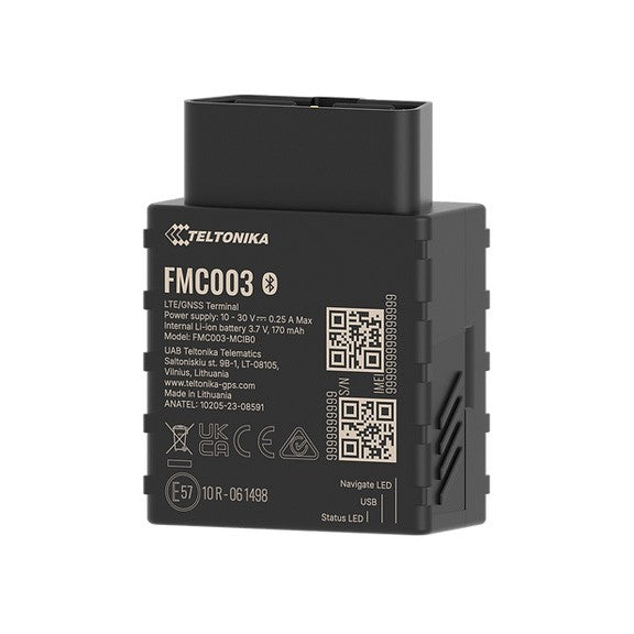 Teltonika FMC003 4G OBD2 GPS-tracker med fordonsdata och Bluetooth