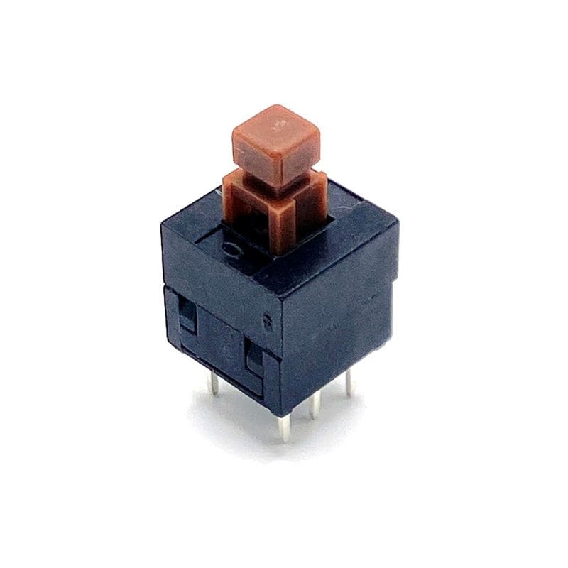 E-Switch 8X8X14MM PCB-tryckströmbrytare DPDT ON-ON 100mA 30V 8x8x14mm