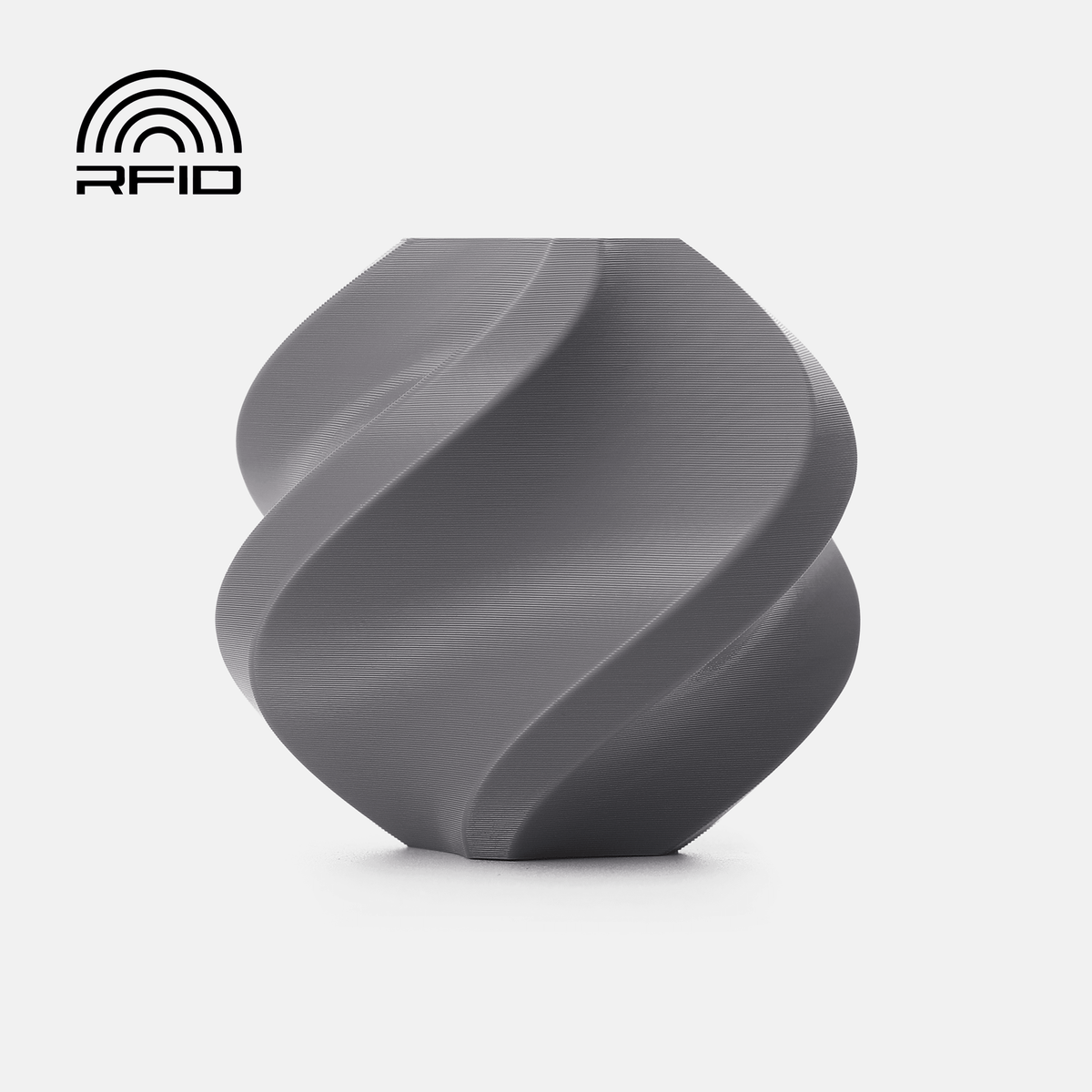 Bambu Lab PETG Basic Gray 1 kg - filament med spole & RFID