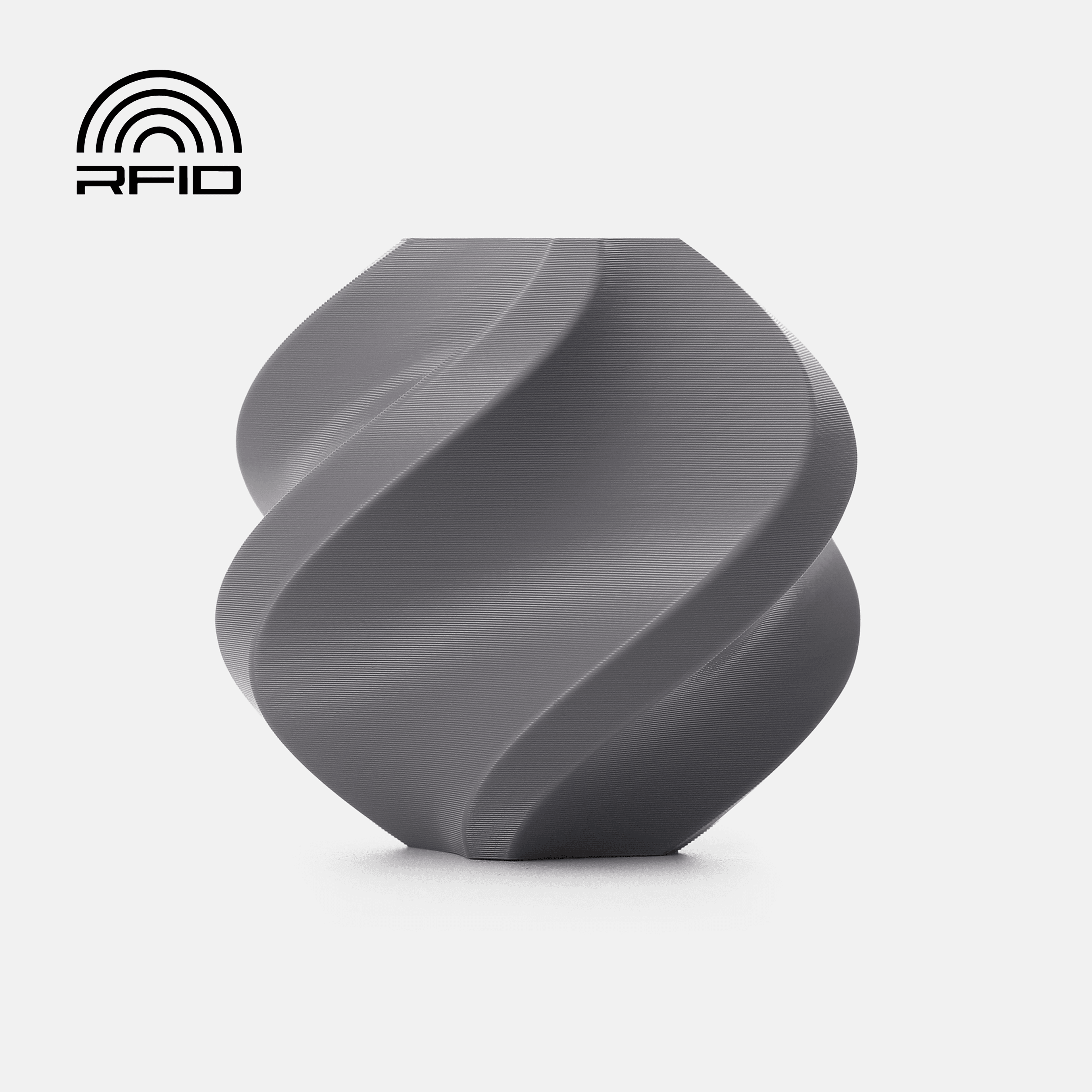 Bambu Lab PETG Basic Gray 1 kg - filament med spole & RFID