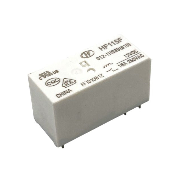 Kretskortrelä HF115F 12V DC 16A 1NO, Hongfa HF115F/012-1HS3B(610)