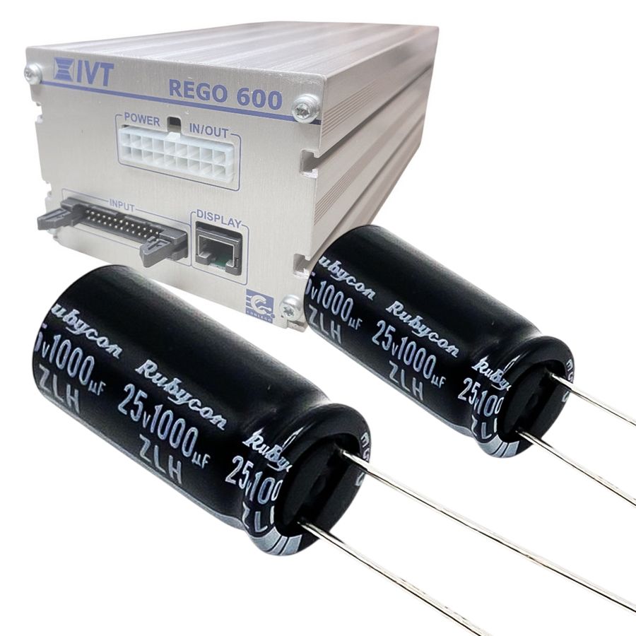 2st kondensatorer till IVT REGO 600/637/637E värmepump, reparationskit 1000uF 25V