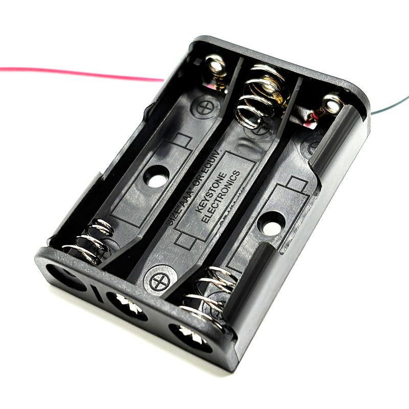 Batterihållare AAA 3x med kabel 150mm (2480)