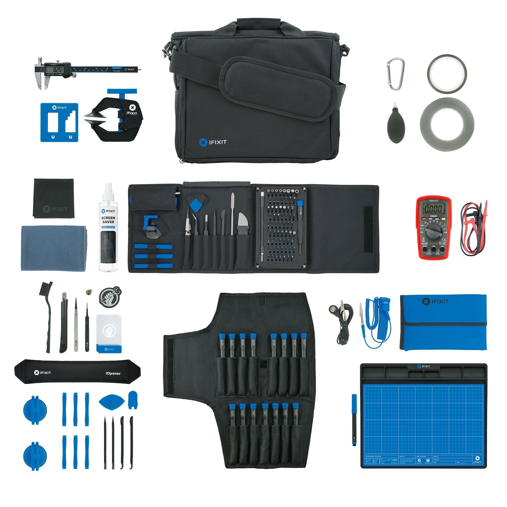 iFixit Repair Business Toolkit - Komplett verktygssats för professionella elektronikreparationer, 64+ bits IF145-278-20