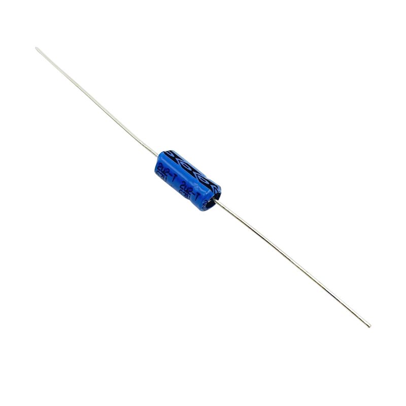 Kondensator 2.2uF 63V 85C 10x4.5mm, axiell elektrolyt MAL203038228E3