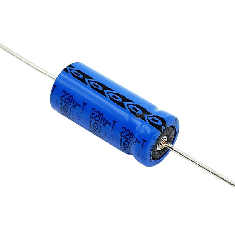 Kondensator 220uF 16V 85C 18x8mm, axiell elektrolyt MAL203135221E3