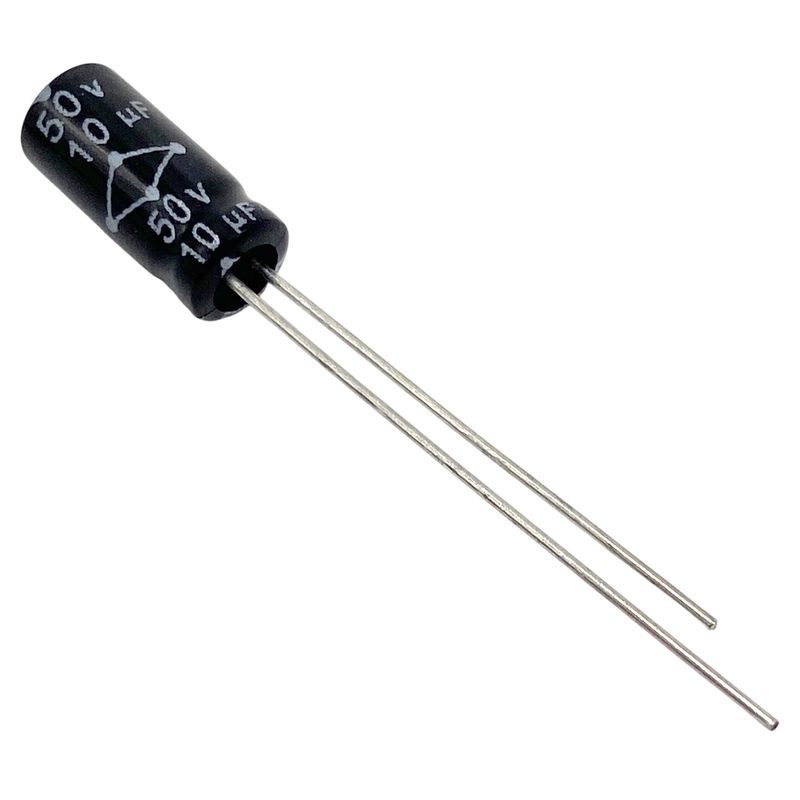Kondensator 10uF 50V 105°C 11x5mm RM2mm, elektrolyt MCRH50V106M5X11