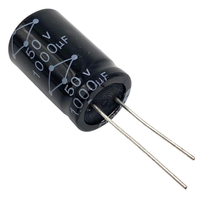 Kondensator 1000uF 50V 105°C 26x16mm RM7.5mm, elektrolyt MCRH50V108M16X26