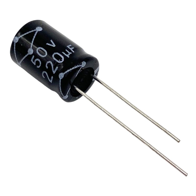 Kondensator 220uF 50V 105°C 16x10mm RM5mm, elektrolyt MCRH50V227M10X16