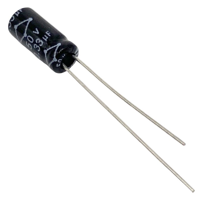 Kondensator 0.33uF 50V 105°C 11x5mm RM2mm, elektrolyt MCRH50V334M5X11
