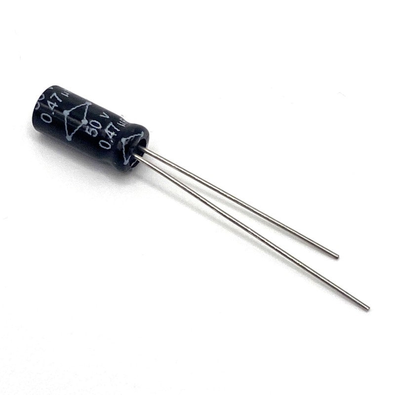 Kondensator 0.47uF 50V 105°C 11x5mm, elektrolyt MCRH50V474M5X11
