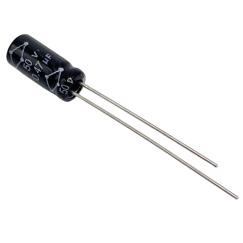 Kondensator 0.47uF 50V 105°C 11x5mm, elektrolyt MCRH50V474M5X11