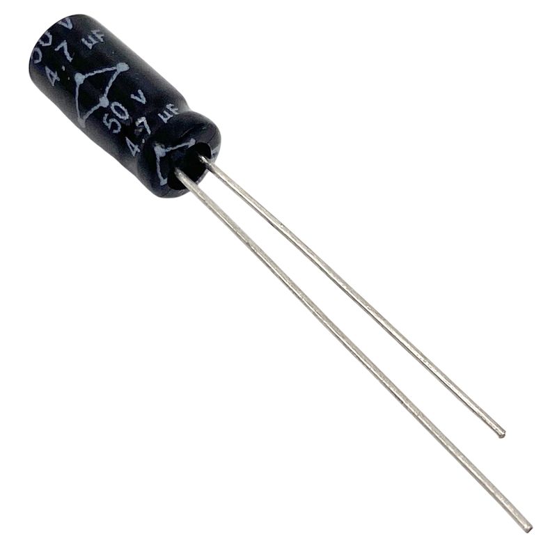 Kondensator 4.7uF 50V 105°C 11x5mm RM2mm, elektrolyt MCRH50V475M5X11