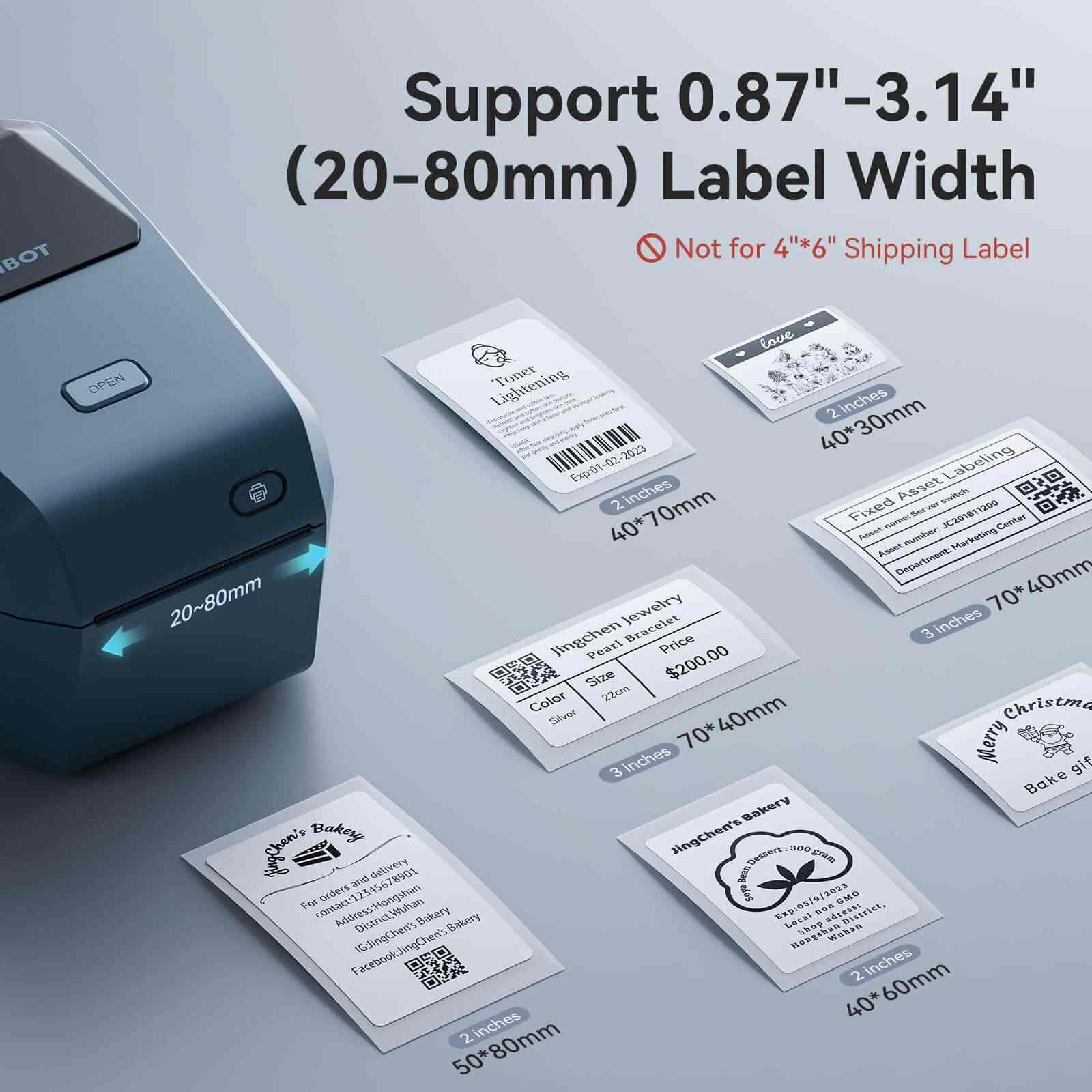 Etikettskrivare Niimbot K3W WiFi/Bluetooth, 203 dpi, termisk, 180 mm/s, blå