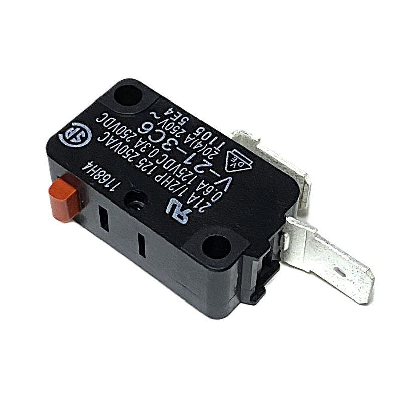 Mikrobrytare Omron V-21-3C6, SPST-NO, 21A 250VAC, plunger, snabbanslutning Kärcher m.fl