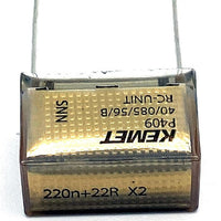 KEMET RIFA P409 RC-snubber 0.22uF (220nF+22Ω X2) + 22Ω 275VAC X2 - P409CP224M275AH221