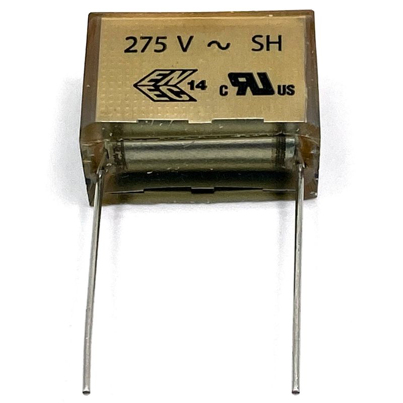 KEMET RIFA P409 Kondensator 0.47uF (470nF+33R X2) 275VAC 85C 30.5x15.3mm, RC-snubber P409EL474M275AH330