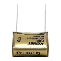 KEMET RIFA P409 RC-snubber 0.047uF (47nF+100Ω X2) + 100Ω 275VAC X2 - P409QM473M275AH101