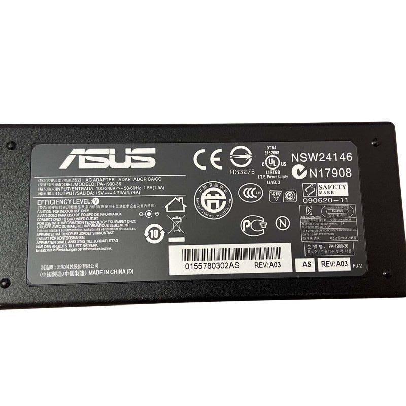 Nätadapter ASUS PA-1900-36 19V 4.74A (90W), rund kontakt 5.5x2.5mm (BEG)