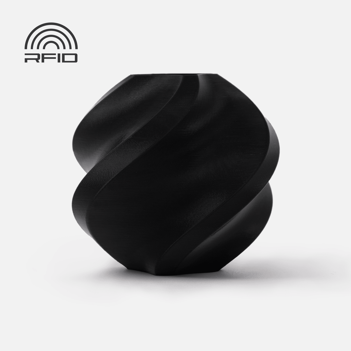 Bambu Lab PLA Basic Black 1 kg - filament med spole & RFID