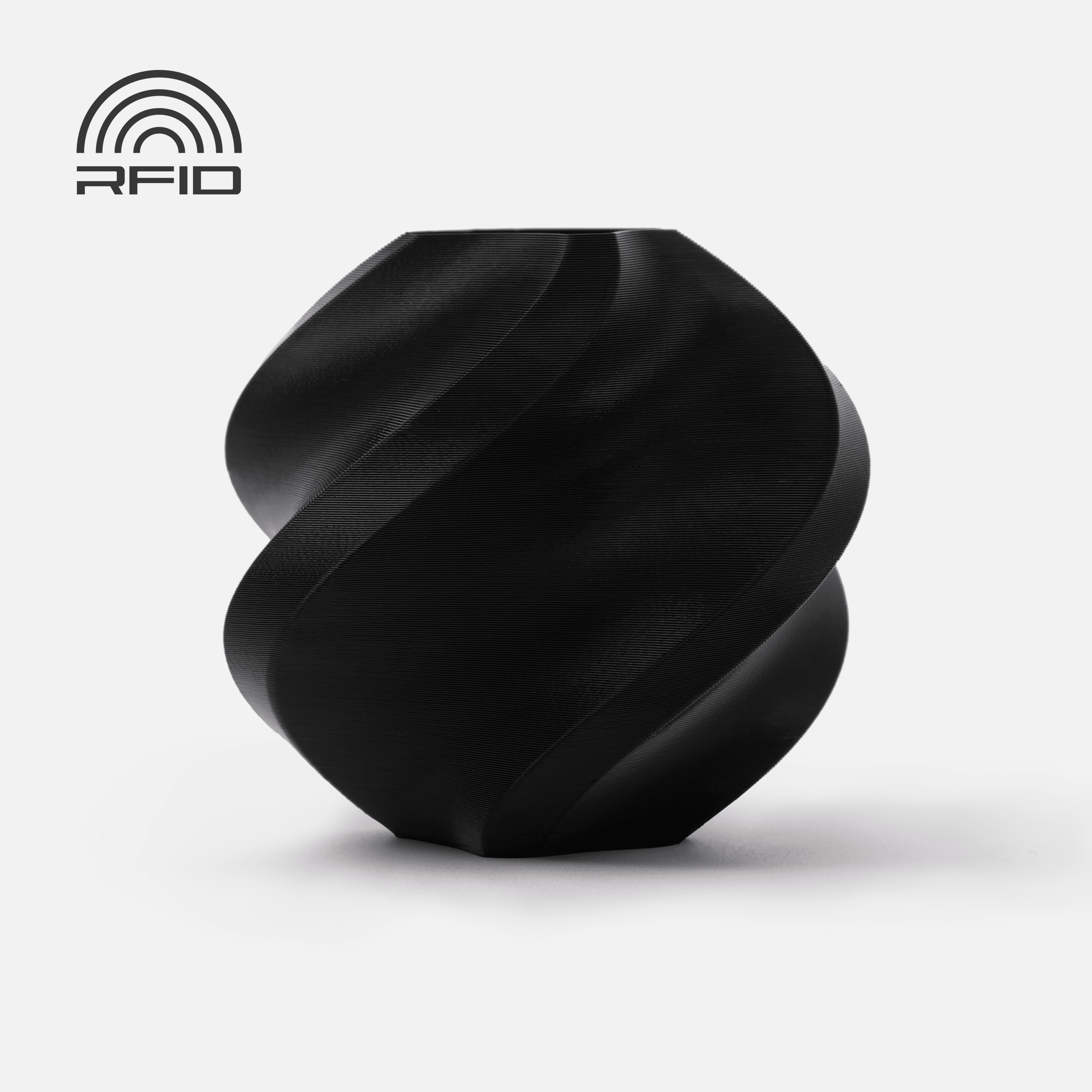 Bambu Lab PLA Basic Black 1 kg - filament med spole & RFID