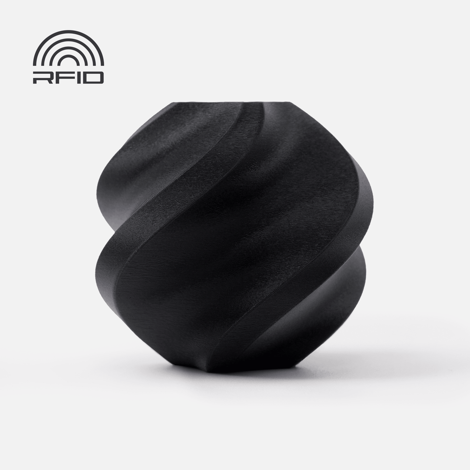Bambu Lab PLA Matte Charcoal 1 kg - filament med spole & RFID