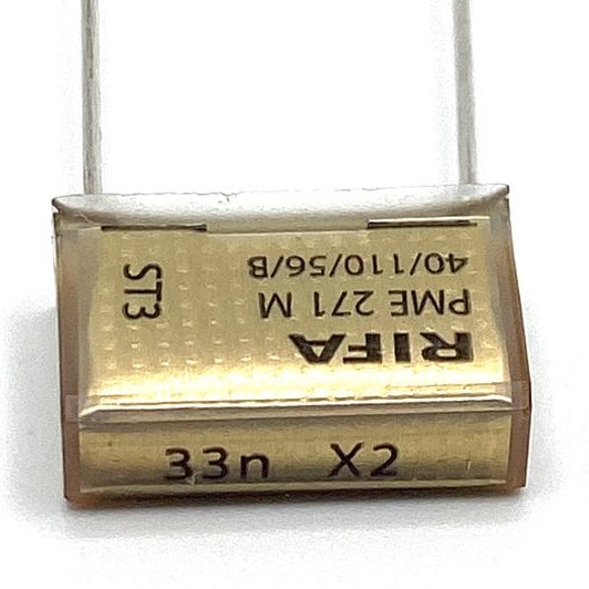 KEMET RIFA PME271 X2 Kondensator 0.033uF (33nF) 275V 110C 18.5x6mm, PME271M533MR30 RM15.2mm