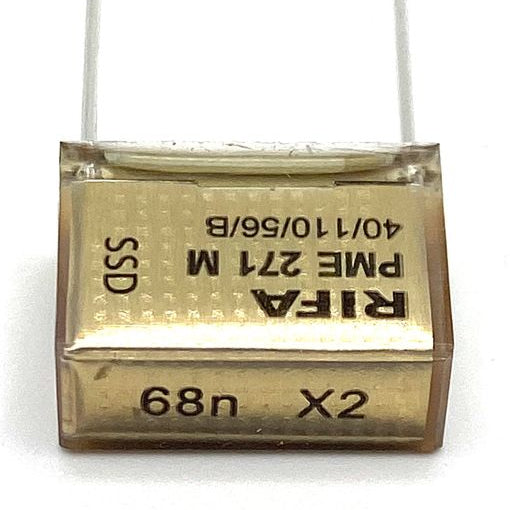 KEMET RIFA PME271 X2 Kondensator 0.068uF (68nF) 275V 110C 18.5x7.8mm, PME271M568MR30