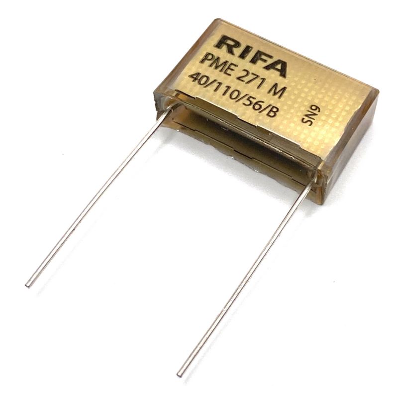 KEMET RIFA PME271 X2 Kondensator 0.1uF (100nF) 275V 110C 27x8mm, PME271MD6100KR30