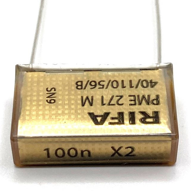 KEMET RIFA PME271 X2 Kondensator 0.1uF (100nF) 275V 110C 27x8mm, PME271MD6100KR30