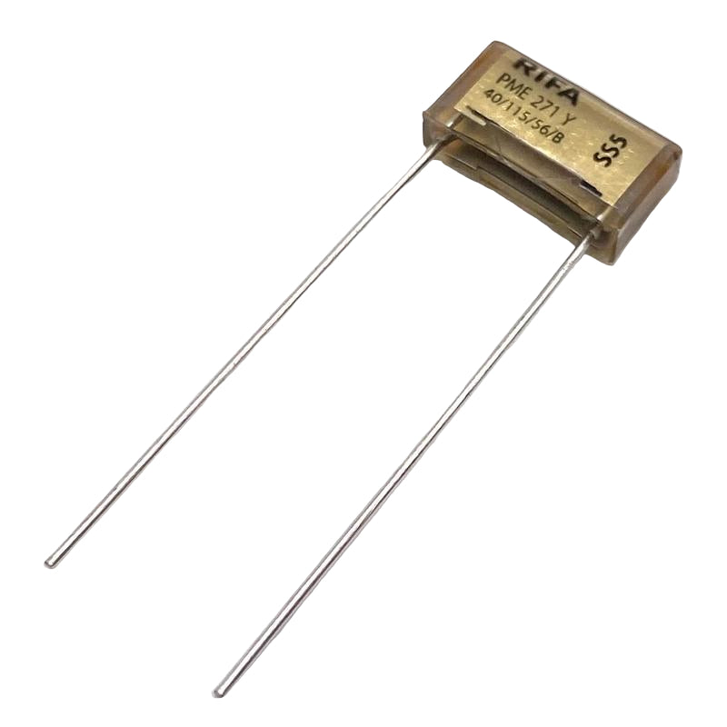KEMET RIFA PME271 Y2 Kondensator 0.0015uF (1.5nF) 300VAC 110C 13.5x3.9x7.5mm, PME271YA4150MR30 RM10.2mm