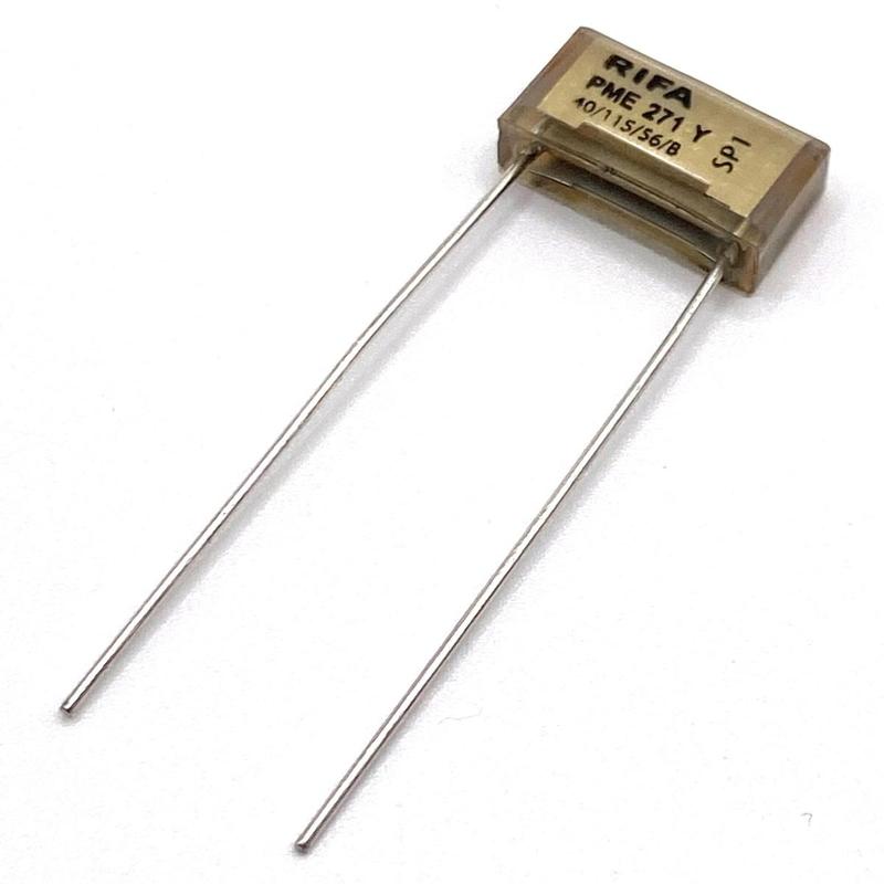 KEMET RIFA PME271 Y2 Kondensator 0.0022uF (2.2nF) 300VAC 110C 13.5x3.9x7.5mm, PME271YA4220MR30 RM10.2mm