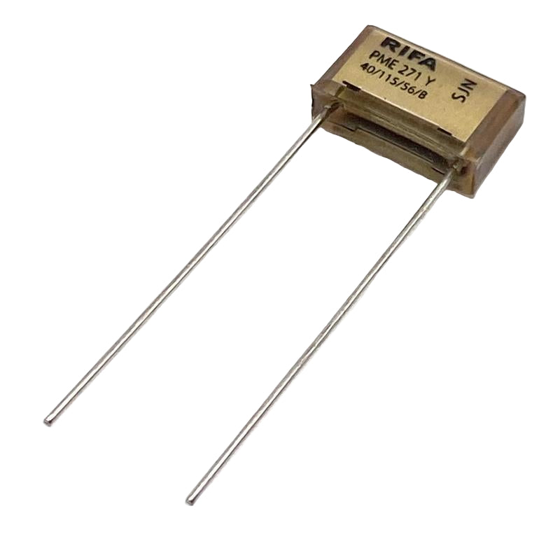 KEMET RIFA PME271 Y2 Kondensator 0.0025uF (2.5nF) 300VAC 110C 13.5x4.1x8.2mm, PME271YA4250MR30 RM10.2mm