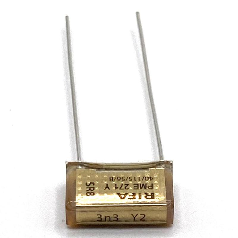KEMET RIFA PME271 Y2 Kondensator 0.0033uF (3.3nF) 300VAC 110C 13.5x4.1x8.2mm, PME271YA4330MR30 RM10.2mm