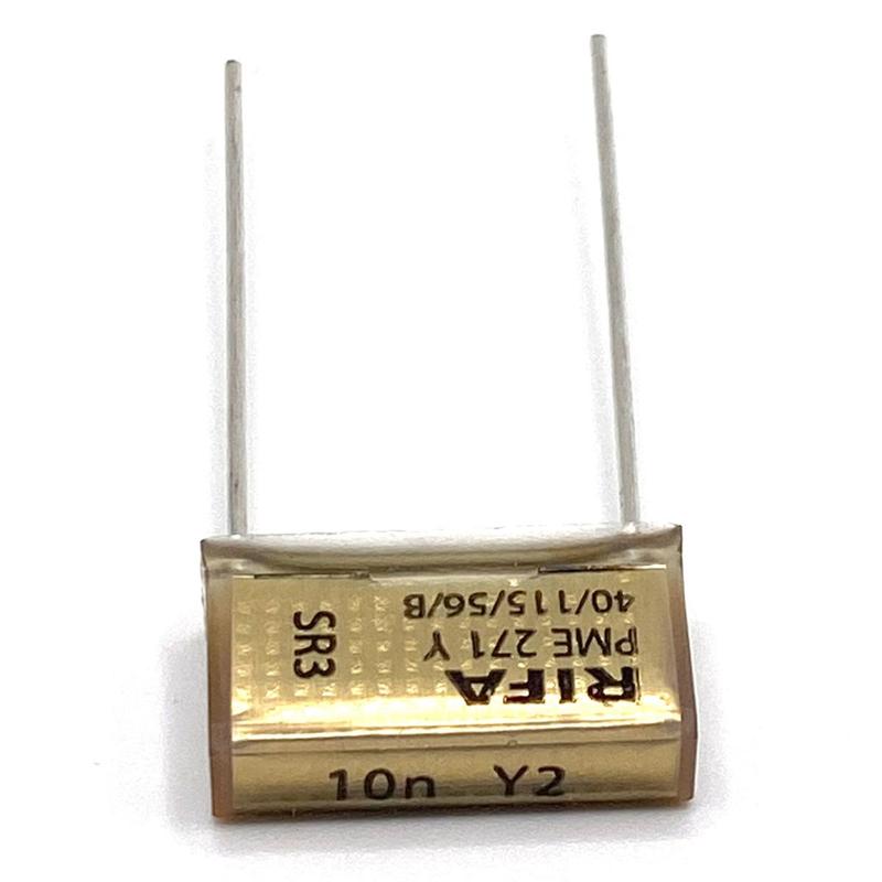 KEMET RIFA PME271 Y2 Kondensator 0.01uF (10nF) 300VAC 110C 18.5x5.2x10.5mm, PME271YB5100MR30 RM15.2mm