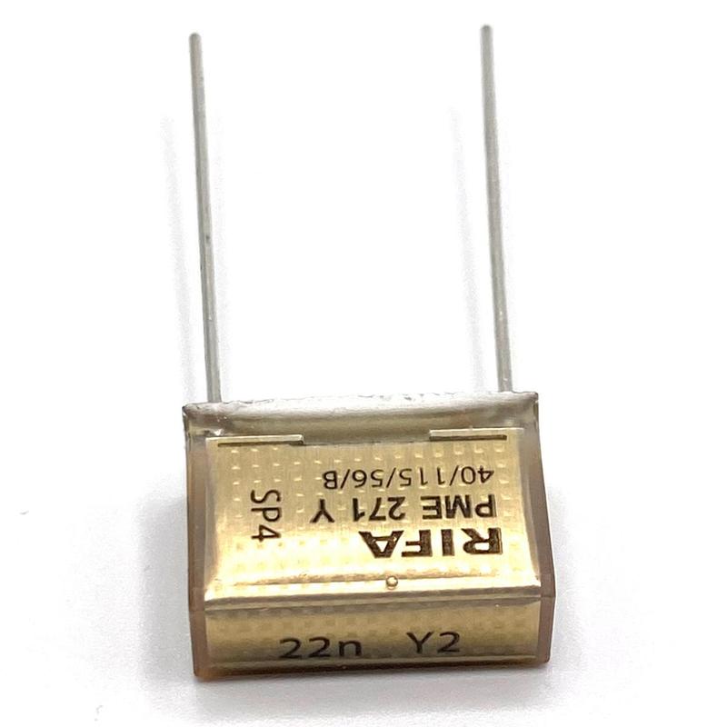KEMET RIFA PME271 Y2 Kondensator 0.022uF (22nF) 300VAC 110C 18.5x7.3x13mm, PME271YB5220MR30 RM15.2mm