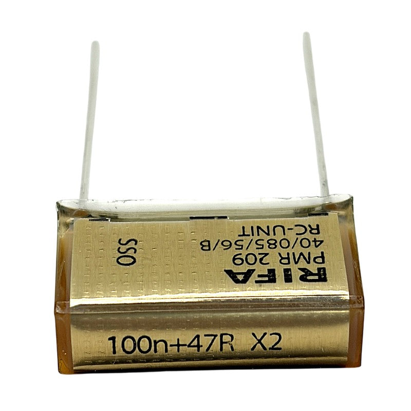 KEMET RIFA RC-snubber 0.1uF (100nF) + 47Ω 250VAC X2 24x14x7.6mm RM20.3mm, PMR209MC6100M047R30