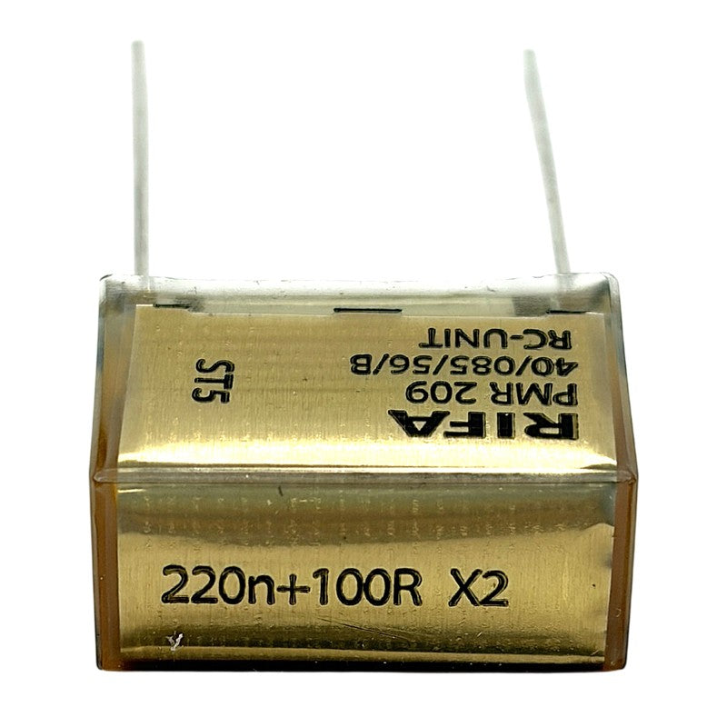 KEMET RIFA RC-snubber 0.22uF (220nF) + 100Ω 250VAC X2 24x16.5x11.3mm RM20.3mm, PMR209MC6220M100R30