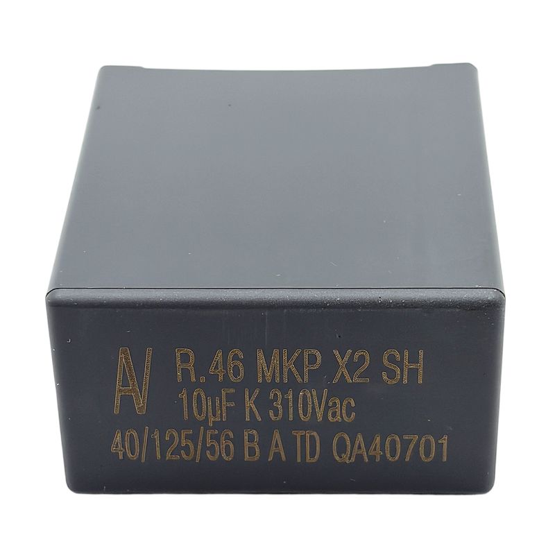 Kondensator X2 10uF 310VAC 125°C 41.5x24x45.1mm RM37.5mm, KEMET R463W510050H7K