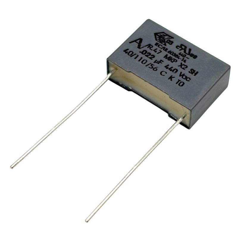 KEMET X2 Kondensator 0.022uF (22nF) 440VAC 110C 18x6x12mm RM15mm, R474I22205001K