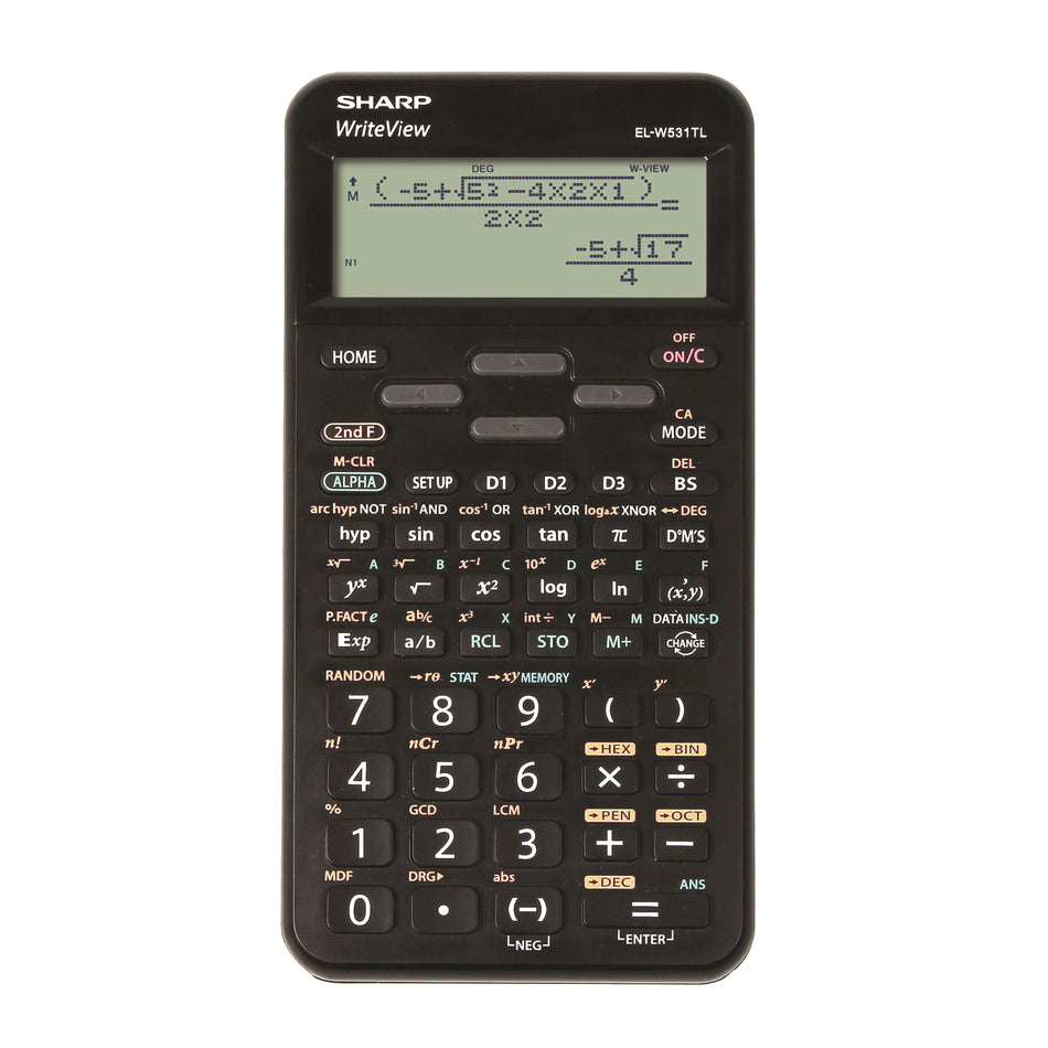 SHARP EL-W531TLB-BK Svart, teknisk miniräknare