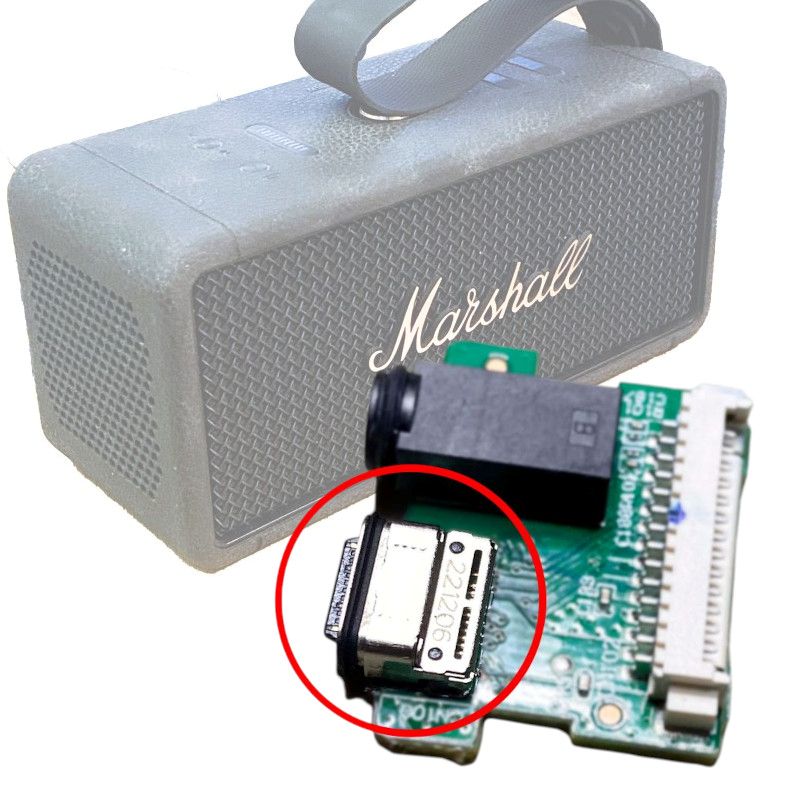 USB-C-kontakt 24-pin hona för laddning - för Marshall Emberton/Middleton