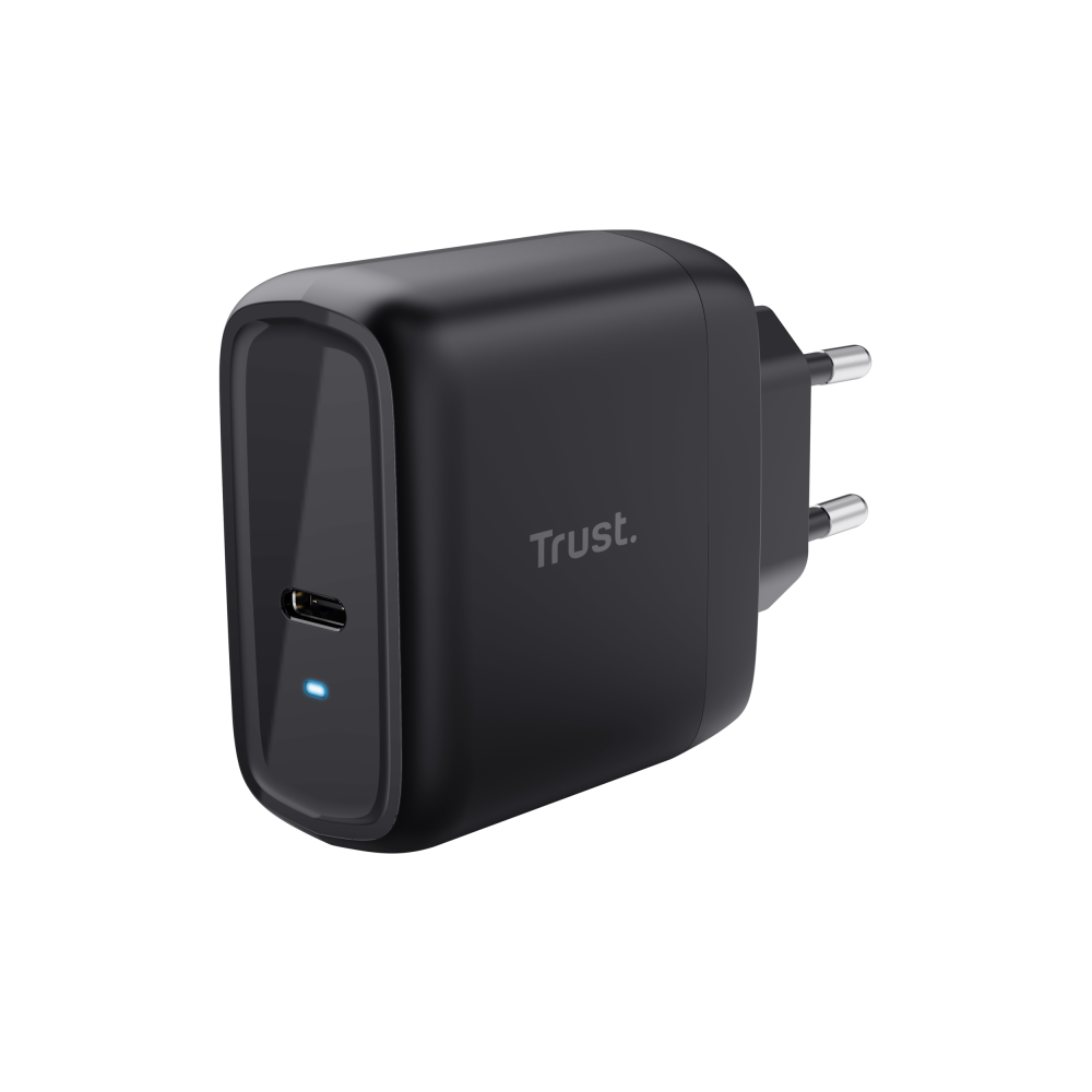 Trust Maxo 65W USB-C Laddare ECO för dator & mobil, Svart