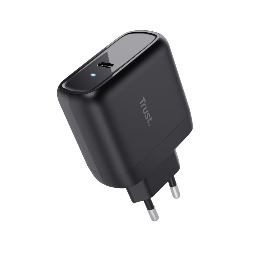 Trust Maxo 65W USB-C Laddare ECO för dator & mobil, Svart