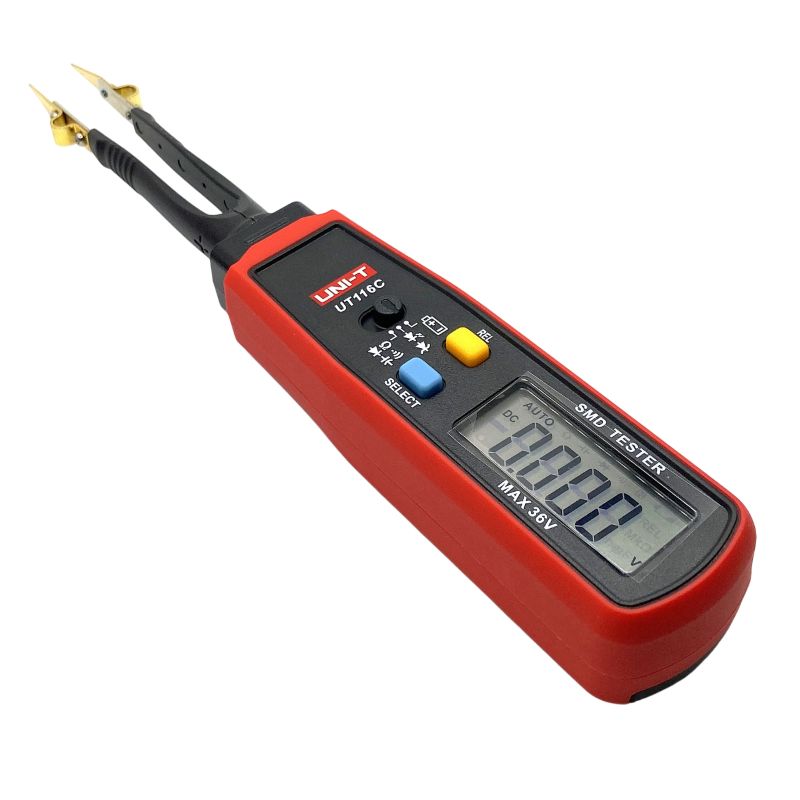 Multimeter för kretskort 0-36VDC - R, C och dioder, UNI-T UT116C
