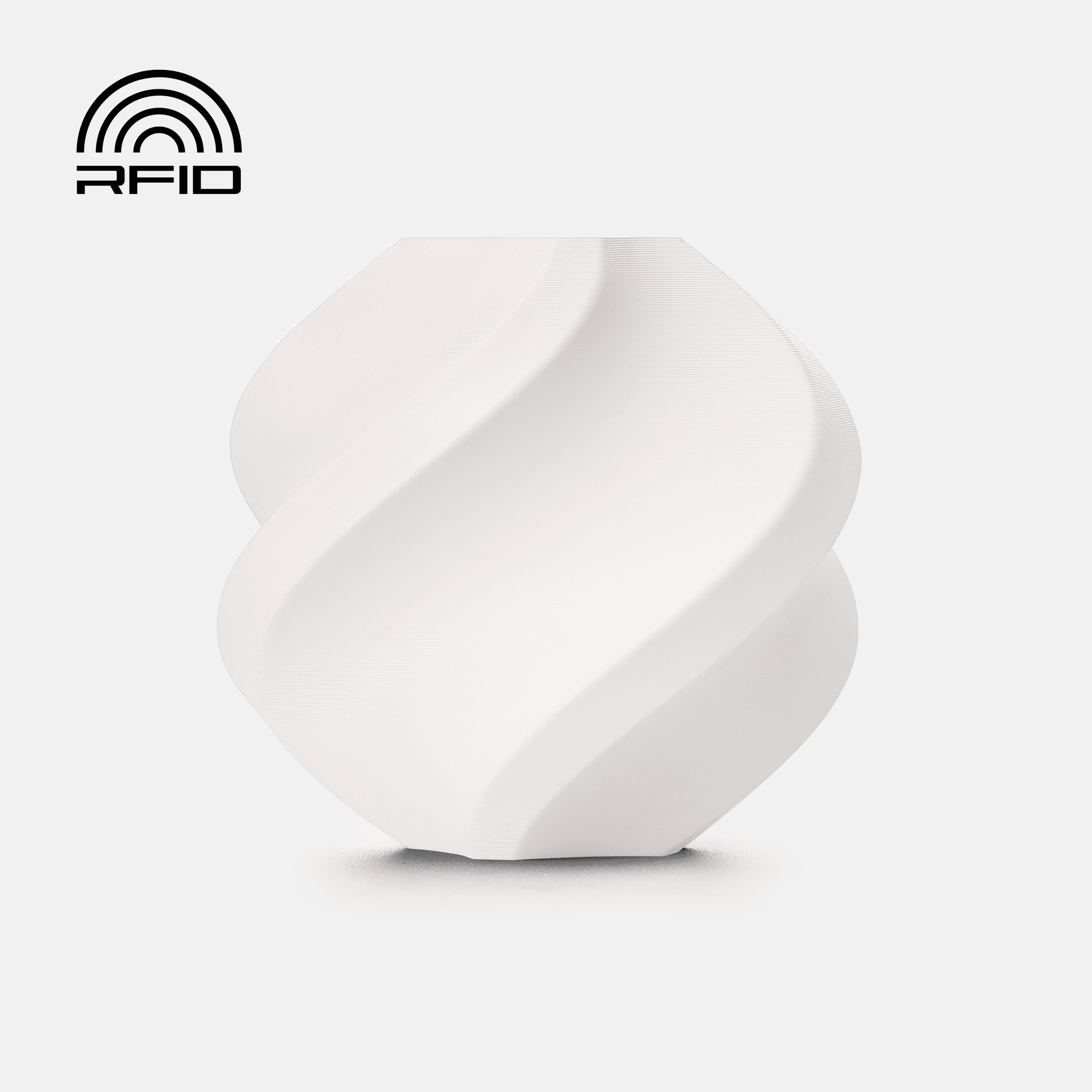 Bambu Lab PETG Basic White 1 kg - filament med spole & RFID