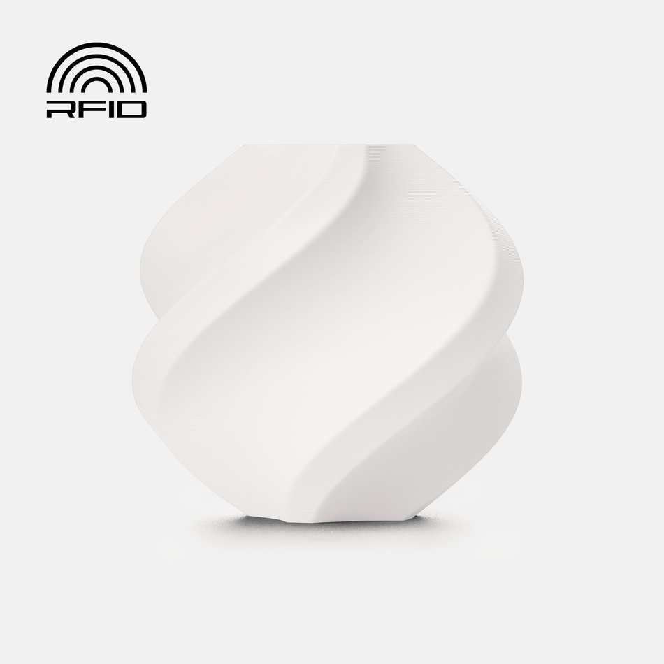 Bambu Lab PETG Basic White 1 kg - filament med spole & RFID