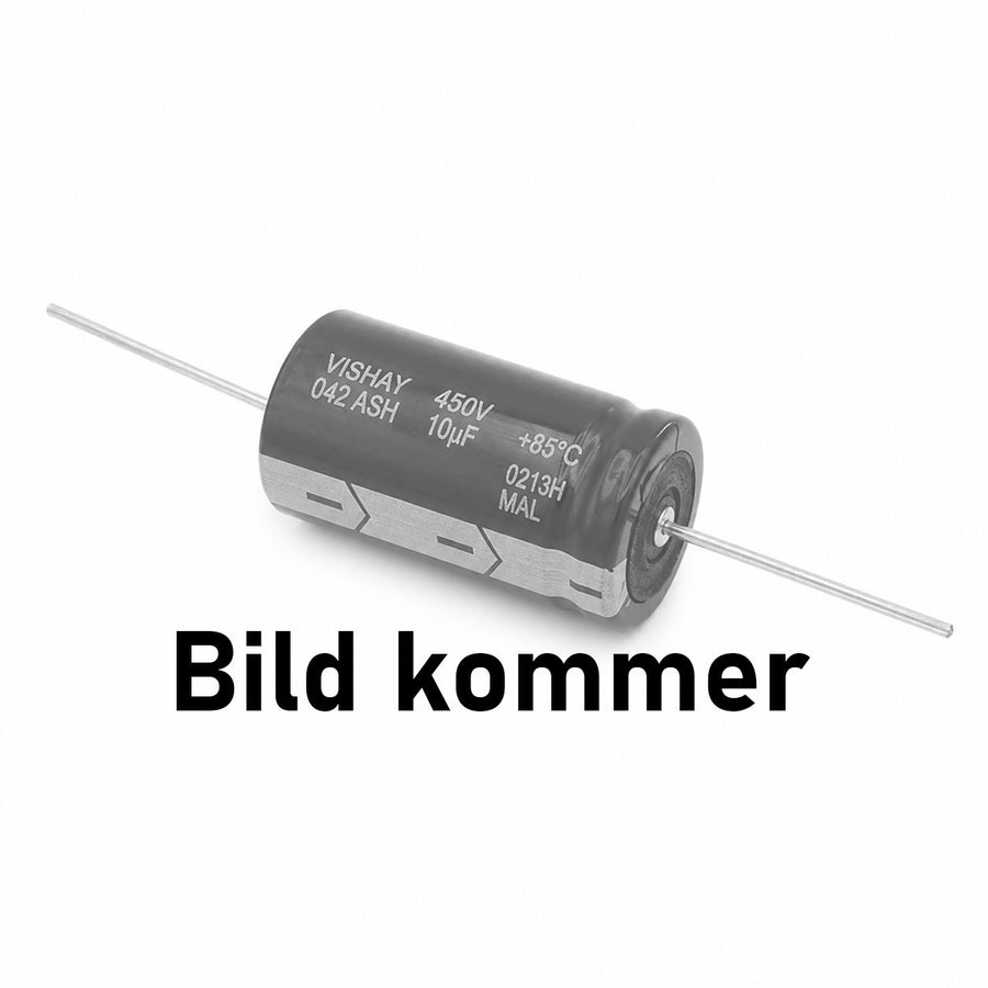Kondensator 10uF 450V 85C 30x12.5mm, axiell elektrolyt MAL204217109E3