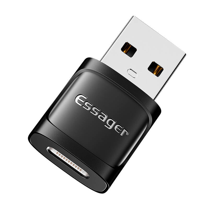 USB-A 3.0 till USB-C adapter, svart