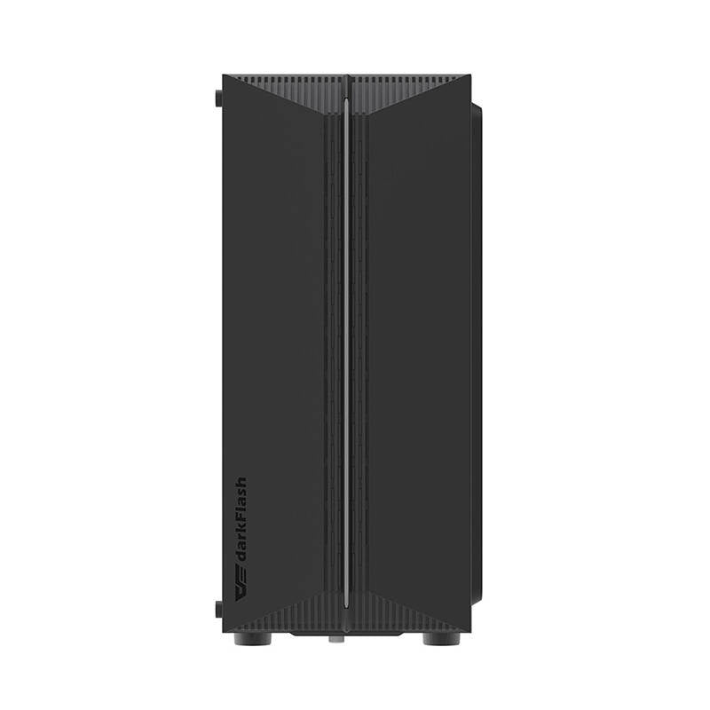 Datorchassi Darkflash DK151 Mid Tower, svart, 3xRGB-fläktar, ATX/mATX/ITX
